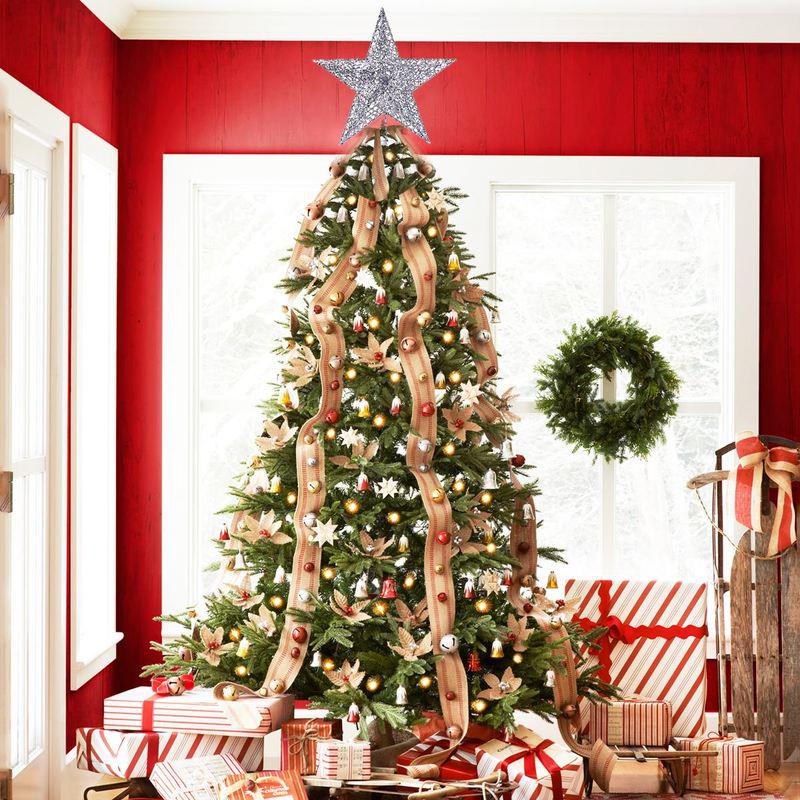 Christmas Tree Topper Star Bethlehem Glitter - Temu