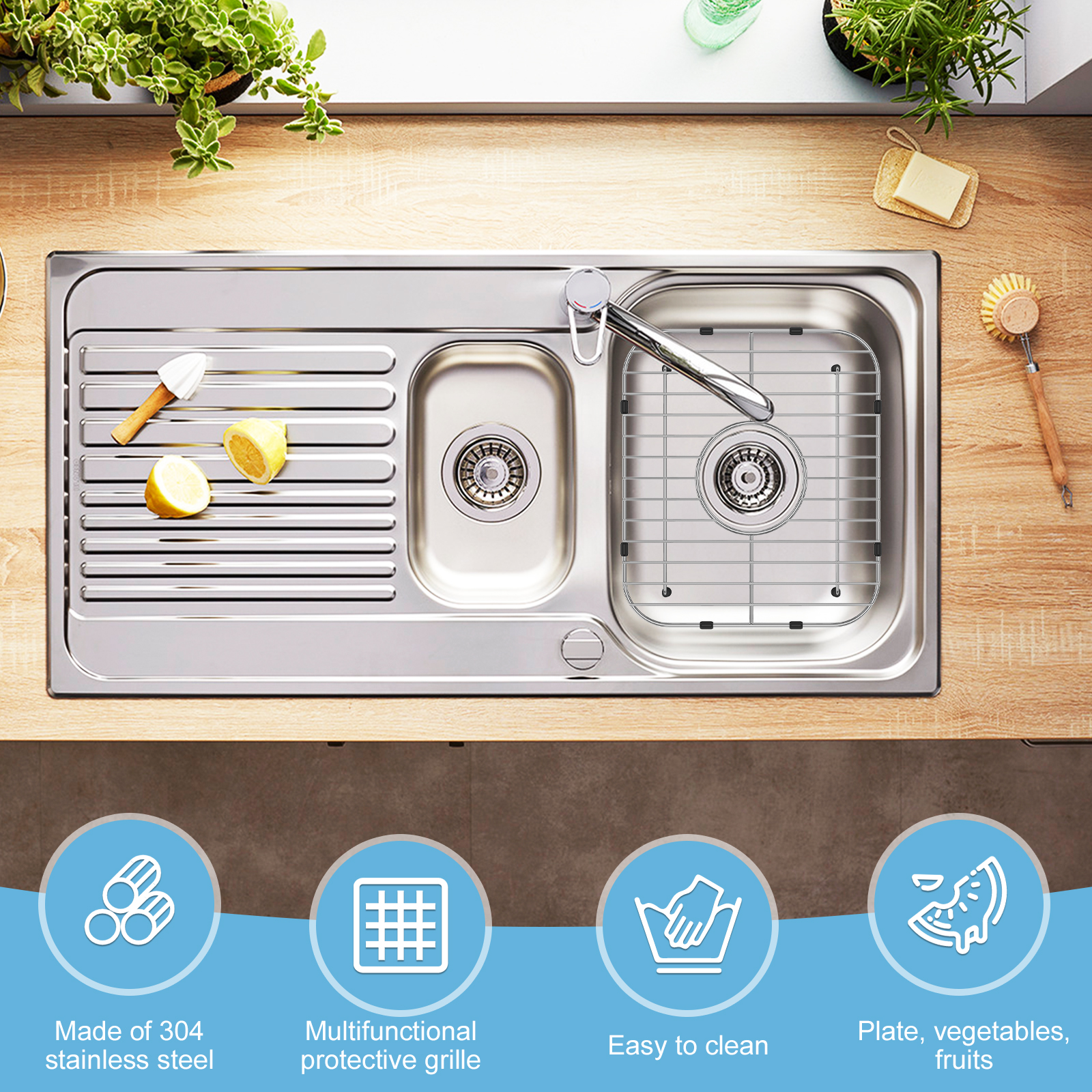 Stainless Steel Sink Grids & Grates