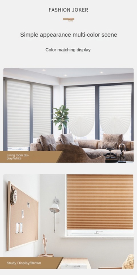 simple non woven fabric window blind folding   shading non woven fabric blackout window curtain details 3