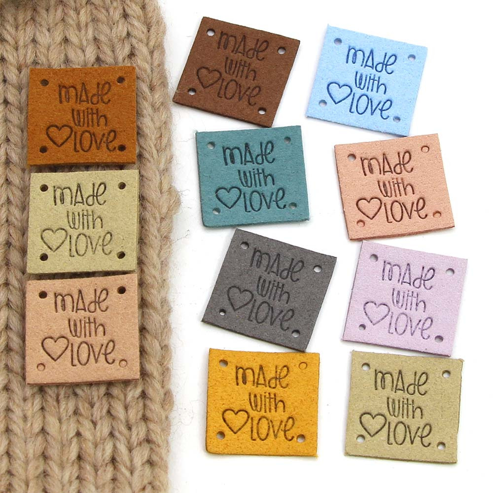 Woven Sewing Labels 5 Color Word Handmade Love Cloth Labels - Temu