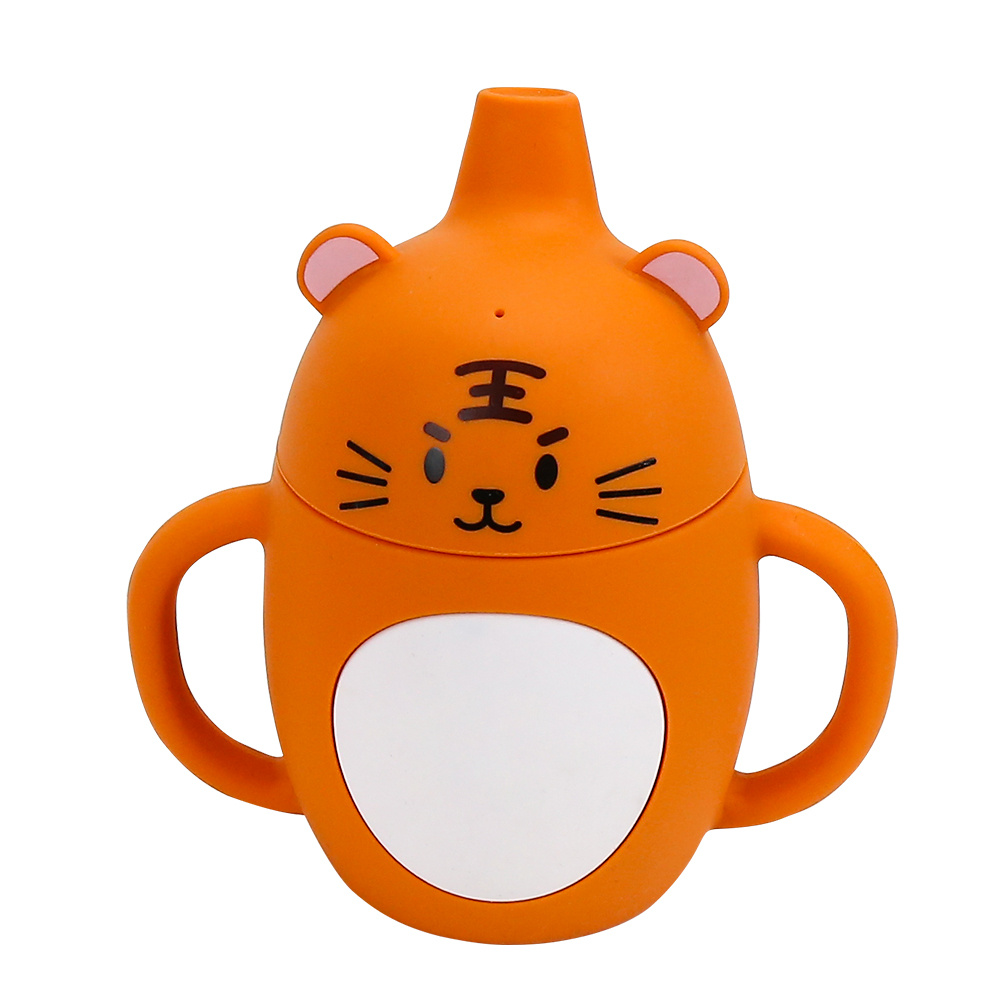 Best Deal for Silicone Baby Cup with Straw (Tiger) - Sippy Cup for