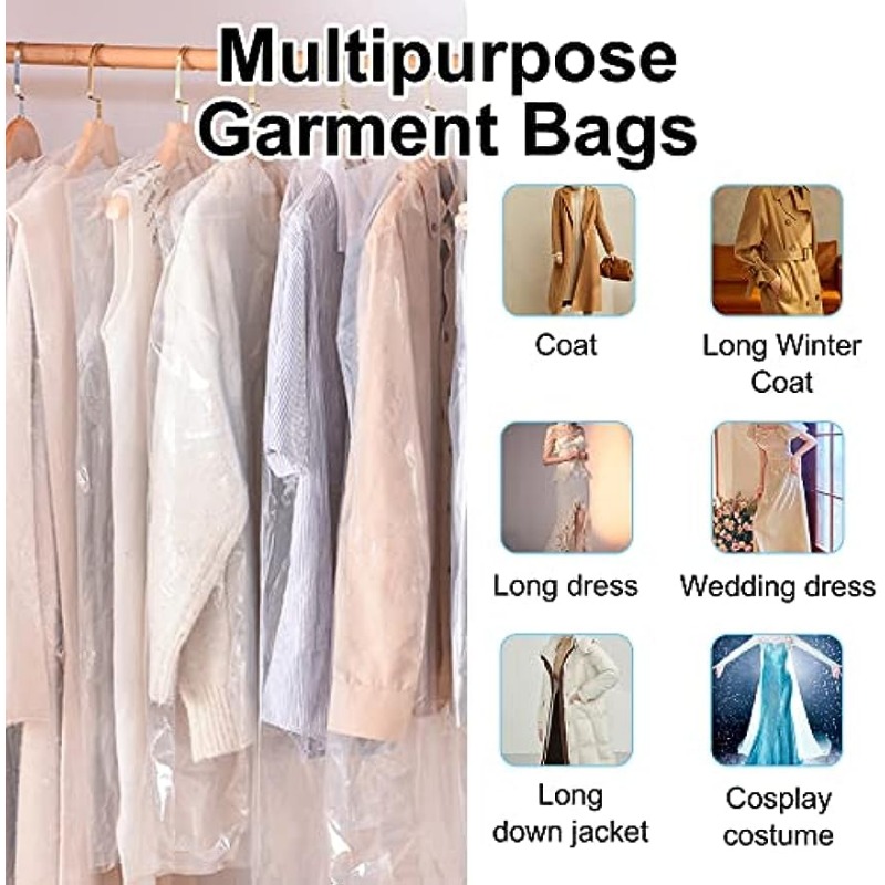 Plastic Garment Bag Dry Cleaner Bags Clear Plastic Bag Dry - Temu