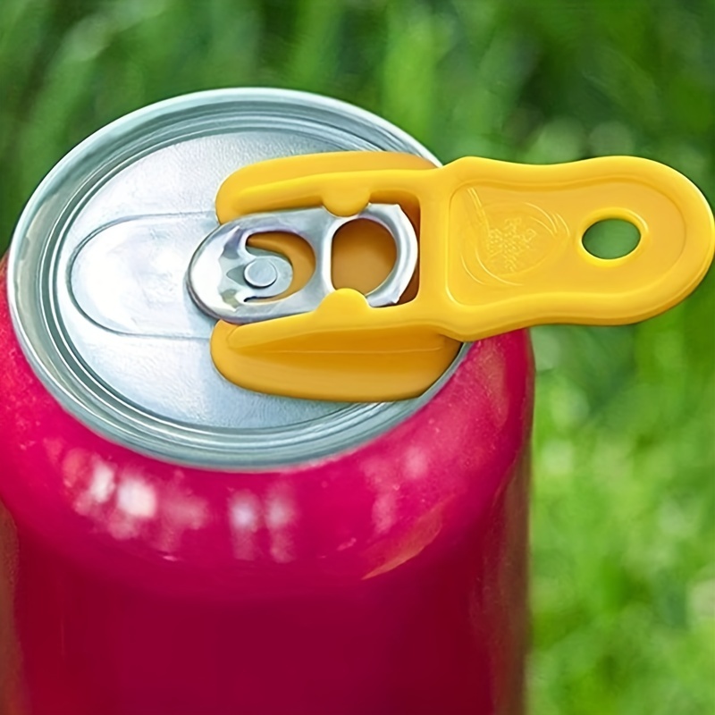 Can Opener Manual, Beverage Can Cover Protector, Plastic Easy Can Openers for Soda Beer Drink | Harfington, Yellow / 3