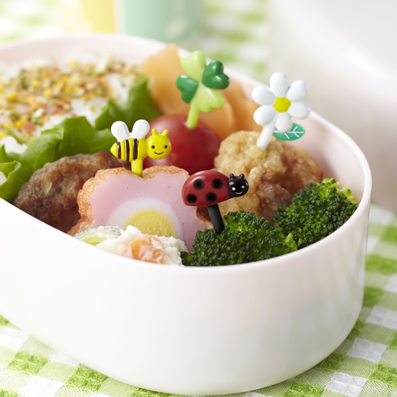 6 PCS/Set Bee Lovely Cartoon Animal Food Fruit Forks Snack Dessert