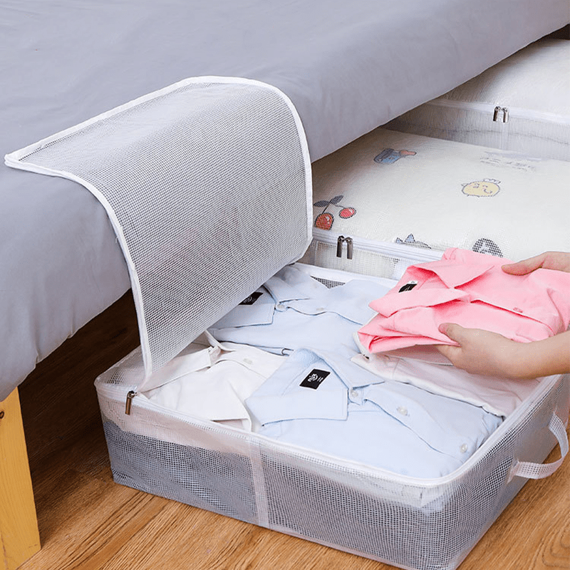 Underbed Storage Bag Set Of 3, 90l Large Non-woven Foldable