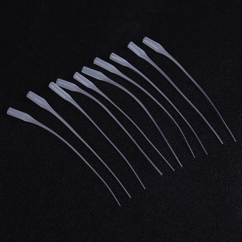 100pcs Super Glue Dropping Tube Nozzle Adhesive Tool Miniature 502 Glue  Tube Rat Tail Pipe Drip Hose Cap Catheter Dropper - AliExpress