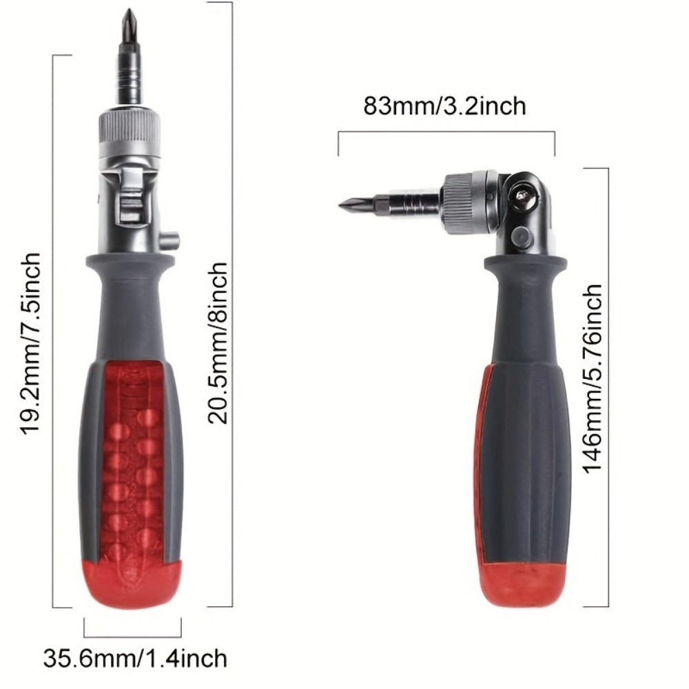 1pc Tournevis À Cliquet Tout en un Avec Embout Magnétique - Temu