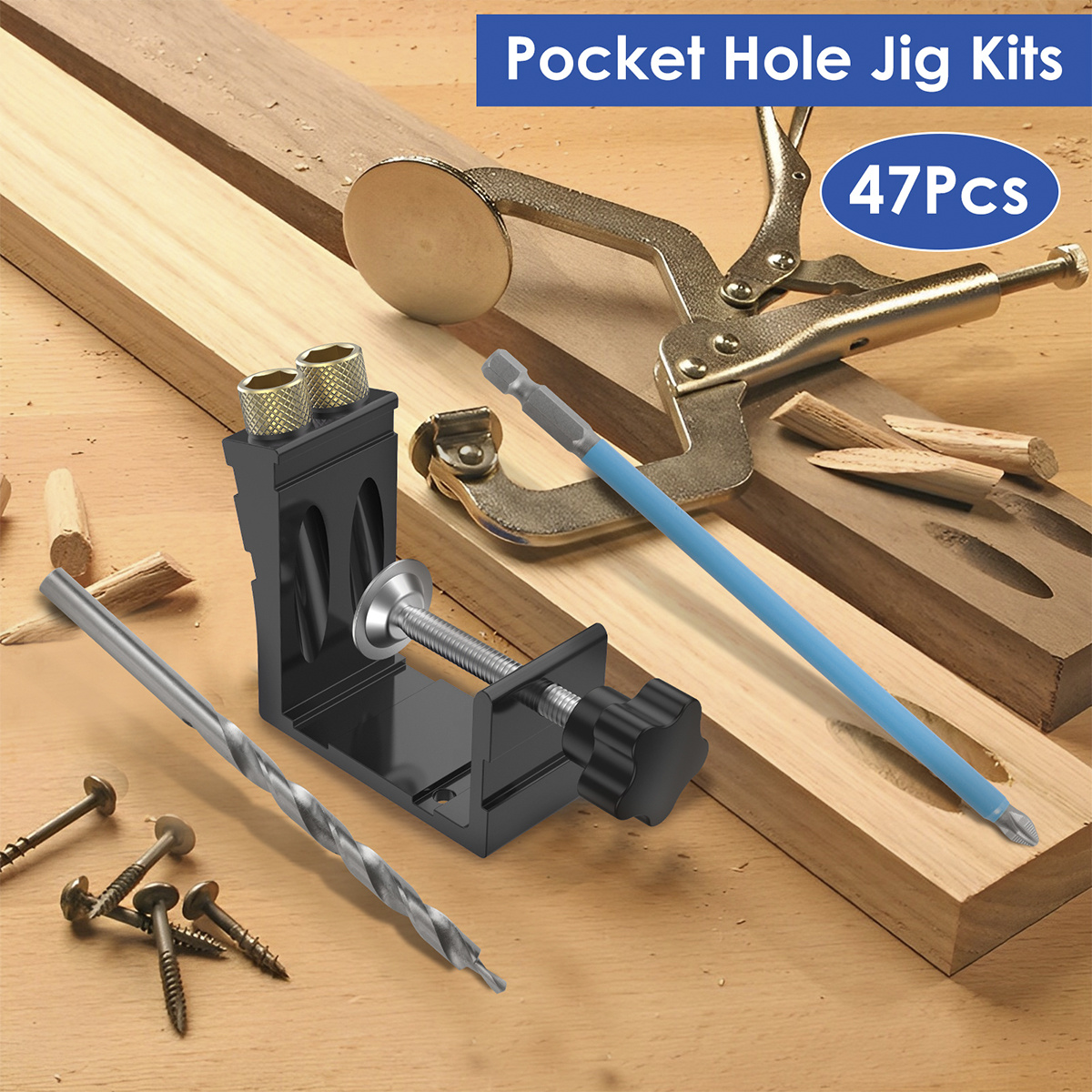 Pocket Hole Jig Drill Guide Master Kit For Carpenter Joinery System  Woodworking from China manufacturer - Farmertec
