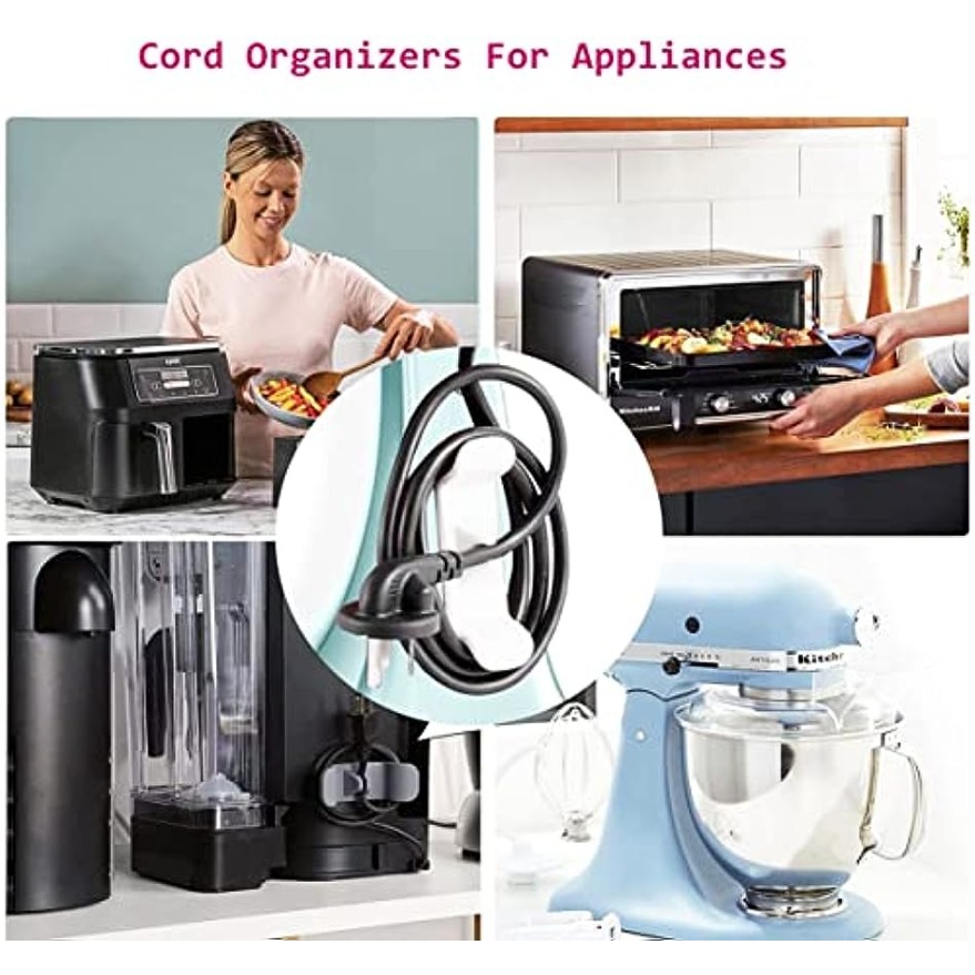 Cord Organizer for Appliances Kitchen, 6 Pack Cord Winder