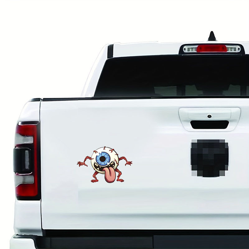 Cartoon Monster Truck Auto Car Bumper Sticker Decal