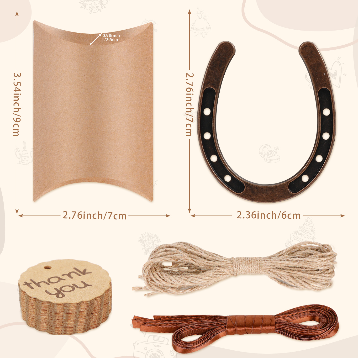 Midwest Craft House Pequeñas herraduras de hierro fundido • Decoración para  el hogar, herradura/zapato de caballo, pequeño NIKNAK – Paquete de 10, 3