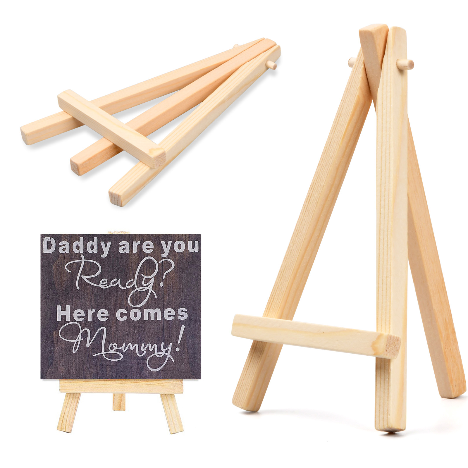 Mini Decor Easels | Tiered Tray | Mini Sign Holders | Miniature Artist  Easel | Sign Stand | Sign Easel | Mini Stands | Wooden Easel