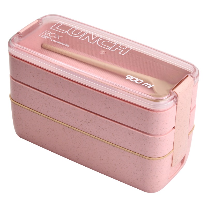 Bento Lunch Box Reusable 3 Compartment Food Container For - Temu