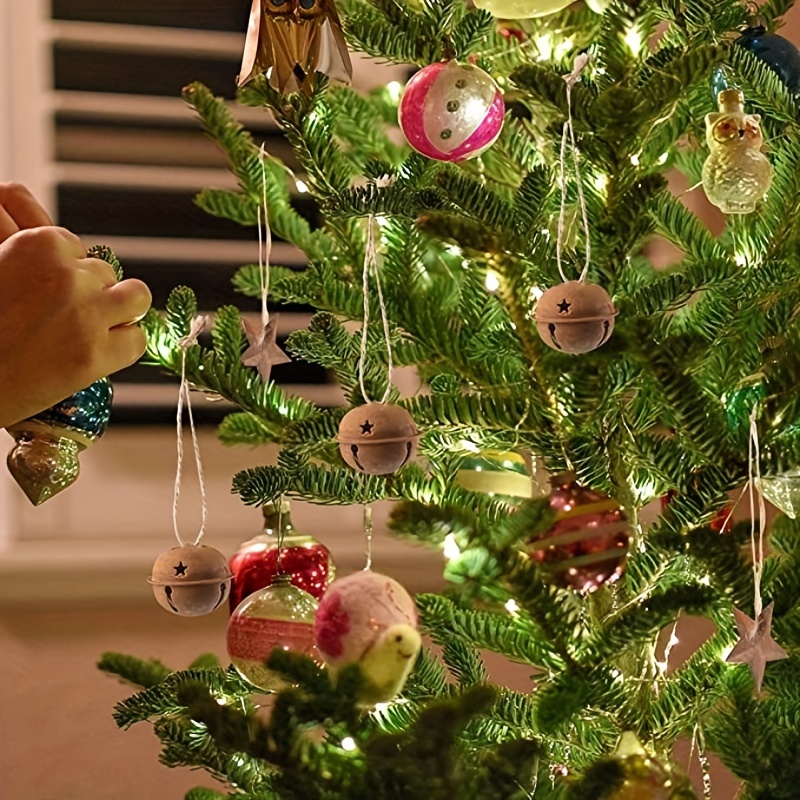 10pcs Small Jingle Bells Metal Bells Christmas Tree Party Decoration Diy  Craft