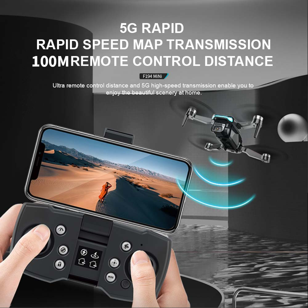 f194 mini drone dual hd camera gps drone brushless motor rc helicopter foldable quadcopter fly toy gifts details 18
