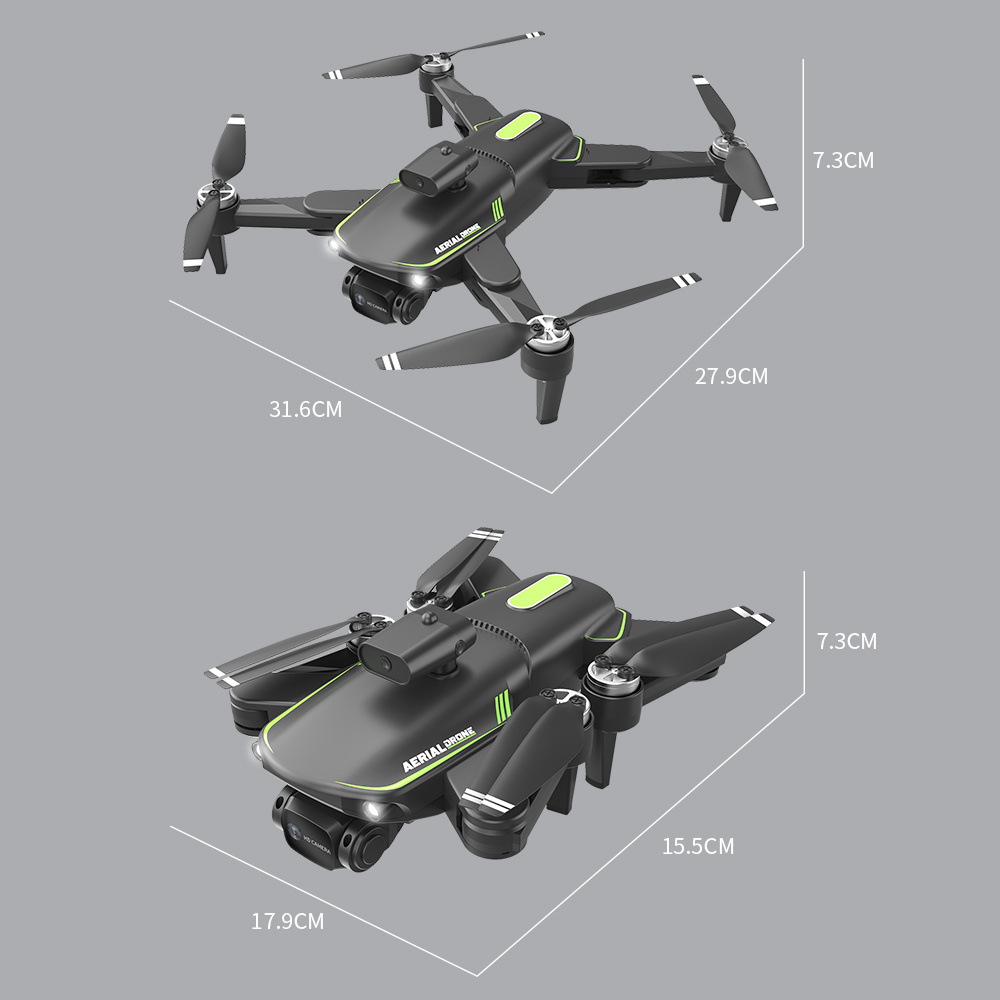 f166 hd professional drone hd dual camera four sided obstacle avoidance remote control drone folding quadcopter toy gift uav details 18