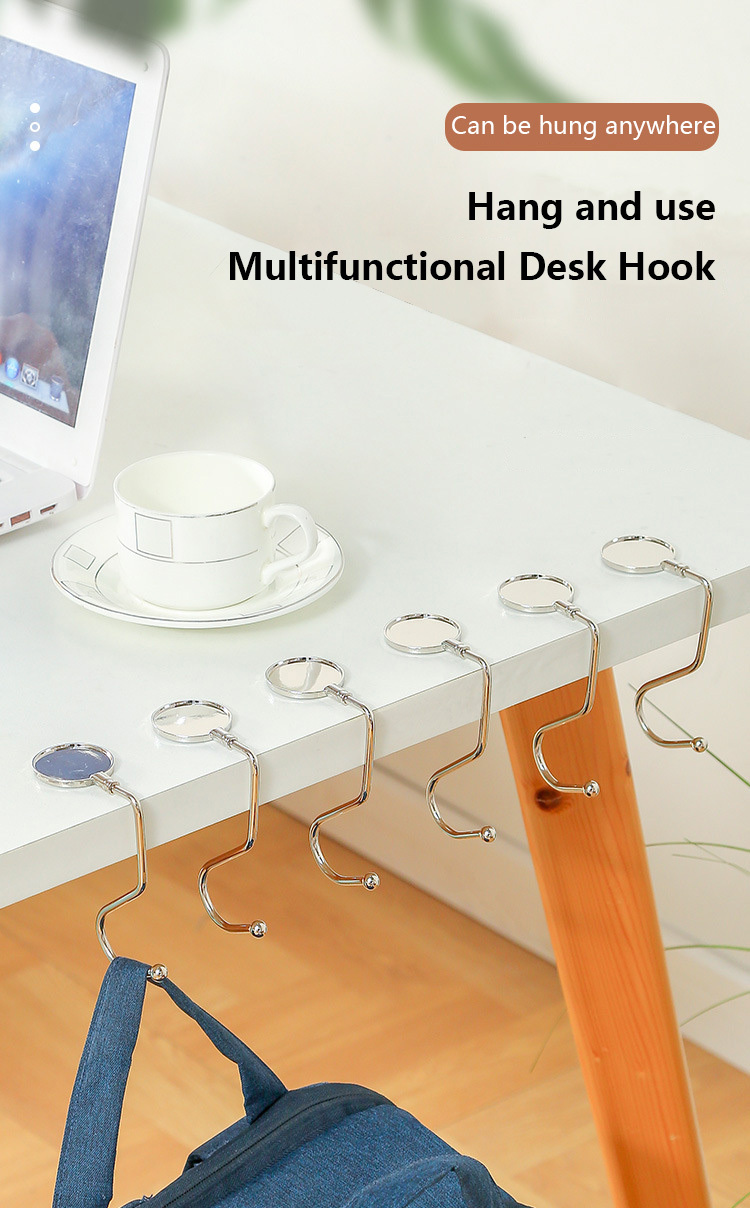 Removable Table Hook Portable Desktop Hook Table Side Foldable