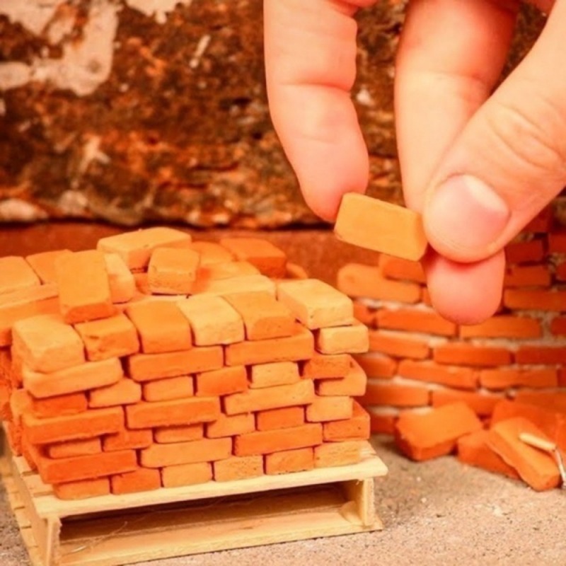 1:16 Mini Bricks Landscaping Miniature Bricks Model Small - Temu