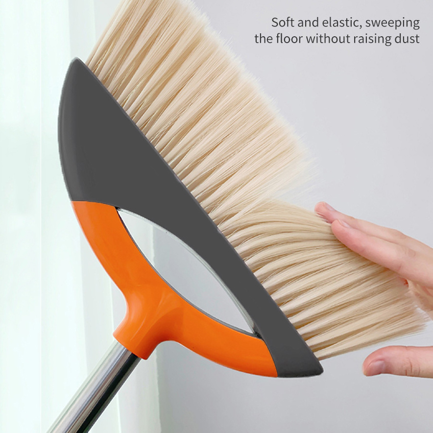 Broom and Dustpan Set Upright and Lightweight Dustpan and Brush