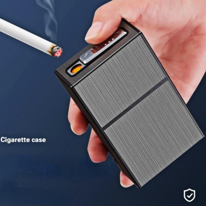 Personalized Metal Cigarette Case Fashion Pattern Cigarette Case Men's  Gadgets Smoking Accessories Can Hold 14 Cigarettes - Cigarette Accessories  - AliExpress