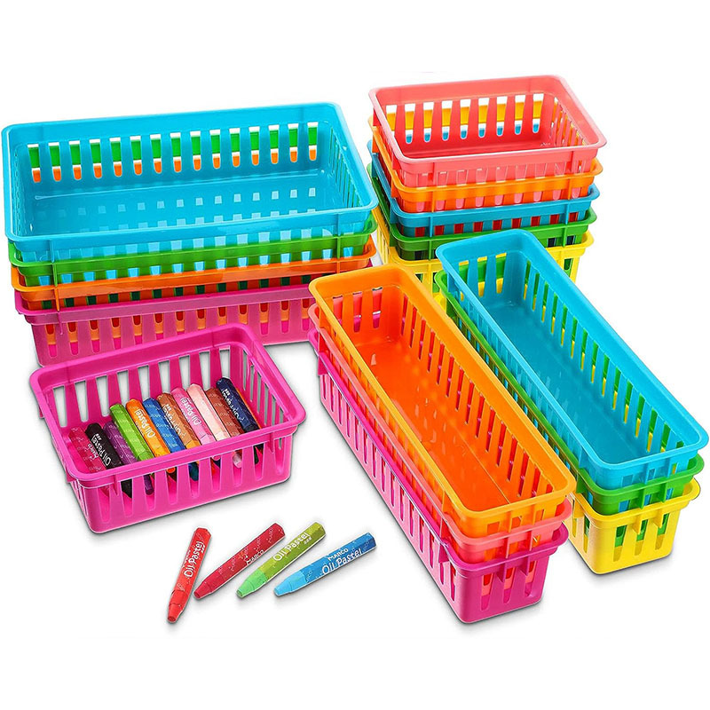 PREXTEX Classroom Storage Baskets Crayon and Pencill Container