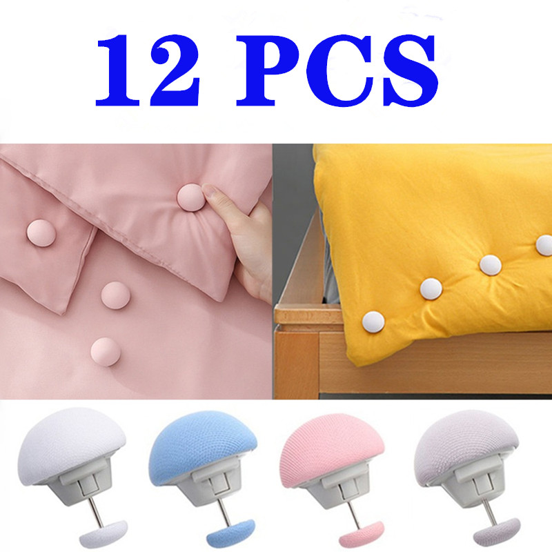 6pcs/set Multicolor Mushroom Shaped Bed Sheet Clips, Keeping Sheets &  Blankets In Place