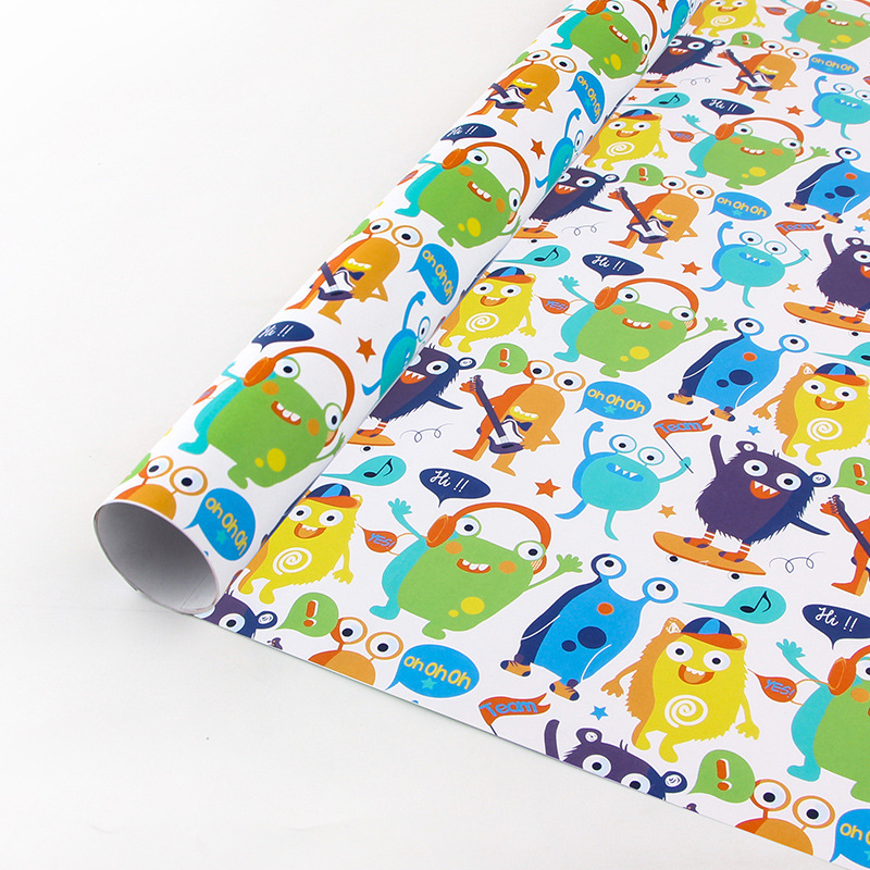 Holiday Gift Wrapping Paper Cute Cartoon Birthday Gift Paper - Temu