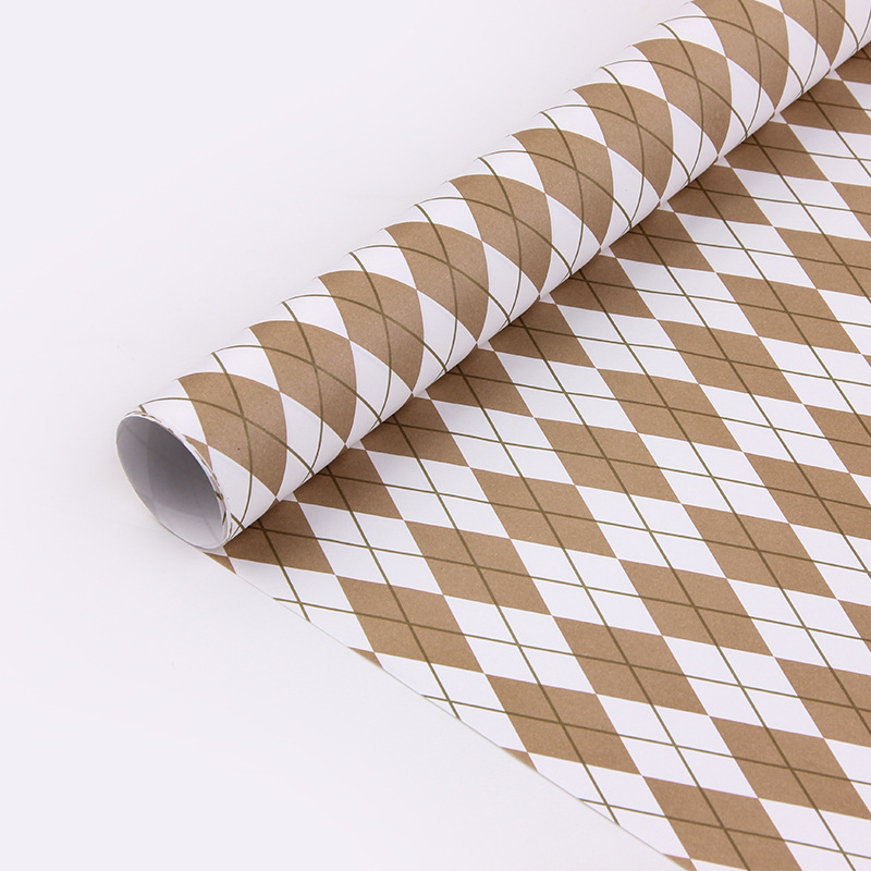 Black And Golden Gift Wrapping Paper Geometric Pattern Hot - Temu