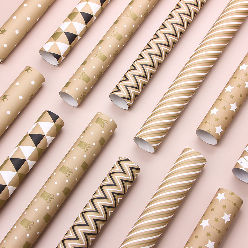 Hot Gold Gift Wrapping Paper Holiday Simple Light Luxury - Temu