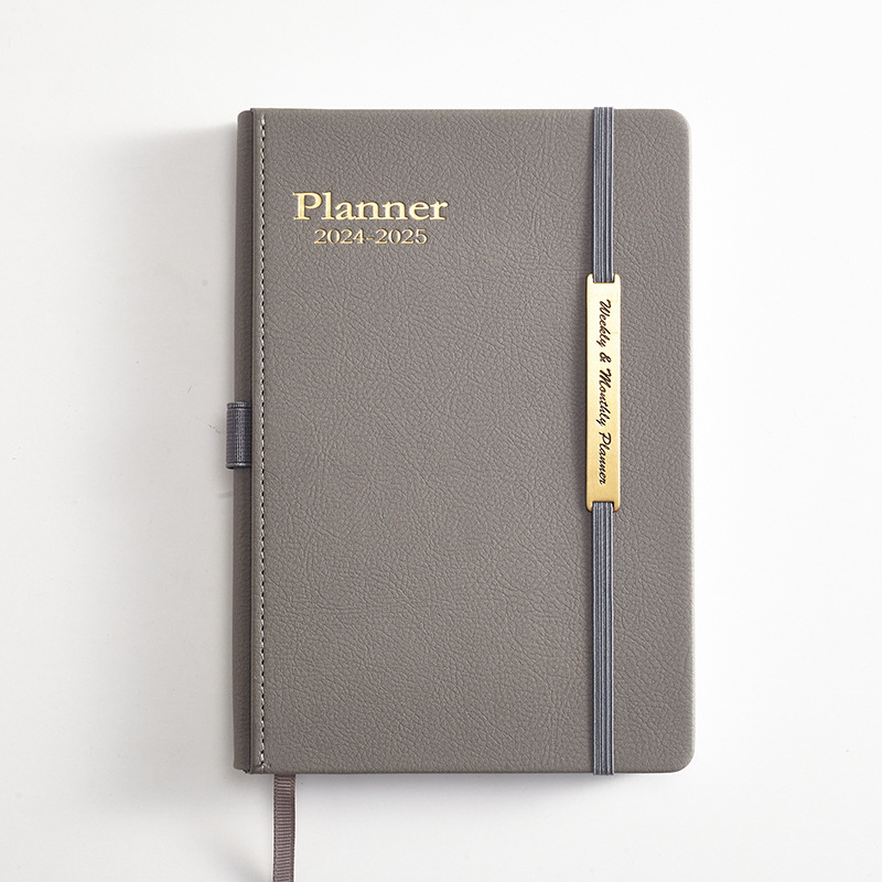 Leather A6 Academic Planner: 2024.1 2025.6 (18 Months) - Temu