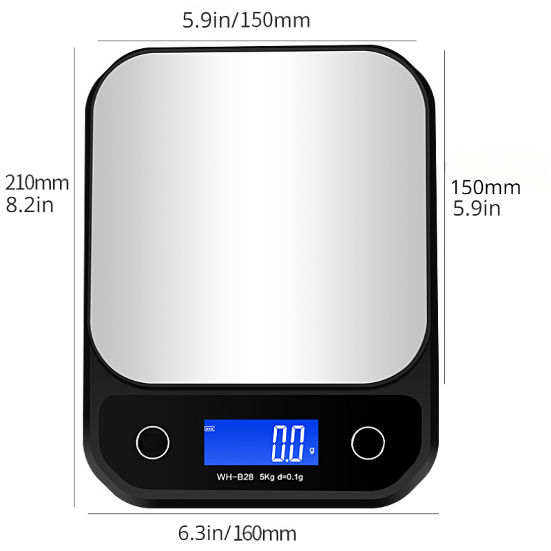 Kitchen Scale, Food Scale, Kitchen Weighing Scale, Accurate Kitchen Scale,  Rechargeable Digital Kitchen Scale, Stainless Steel Weighing Electronic  Scales, Cooking Baking Food Scales, Baking Supplies - Temu