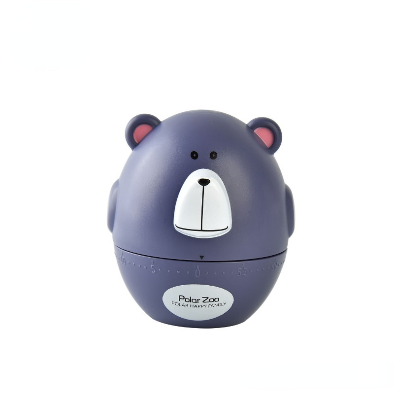 1pc, Cute Kitchen Timer, Cartoon Bear Shaped 60 Minutes Mechanical Timer,  Mechanical Timer For Cooking,Sports,Beauty,Study, Kitchen Accessaries, Dorm