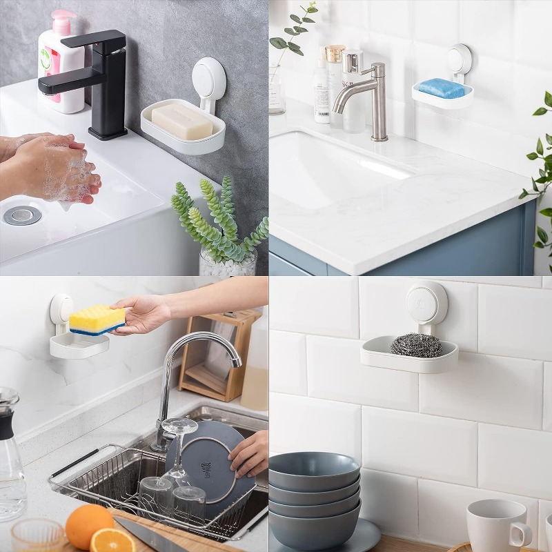 Soap Dish For Sink Self Draining Soap Holder For Shower Wall - Temu