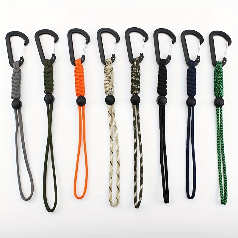 Tactical Paracord Rope Lanyard Backpack Hanging Hook Buckle For