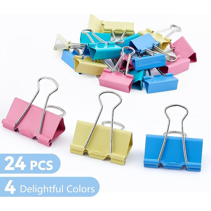 Extra Large Binder Clips 2 Inch, Big Paper Clamps Silver for Office School  Supplies (15Pcs)