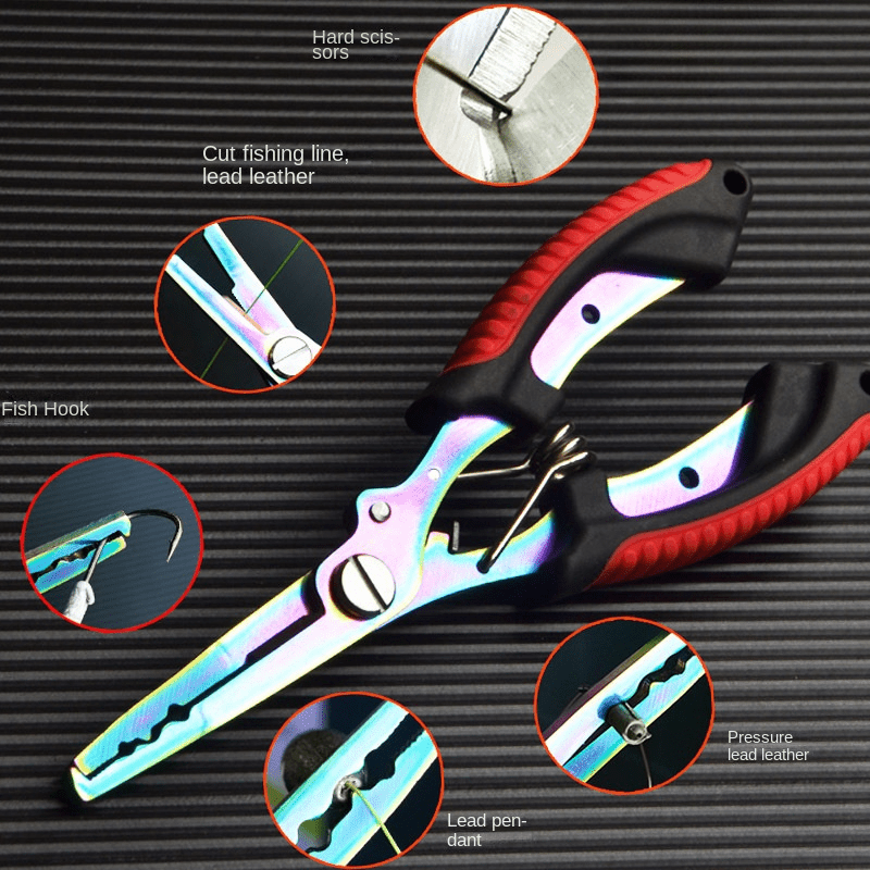 Stainless Steel Curved Nose Fishing Pliers, Multifunctional Lure Fishing  Line Pliers - Sports & Outdoors - Temu