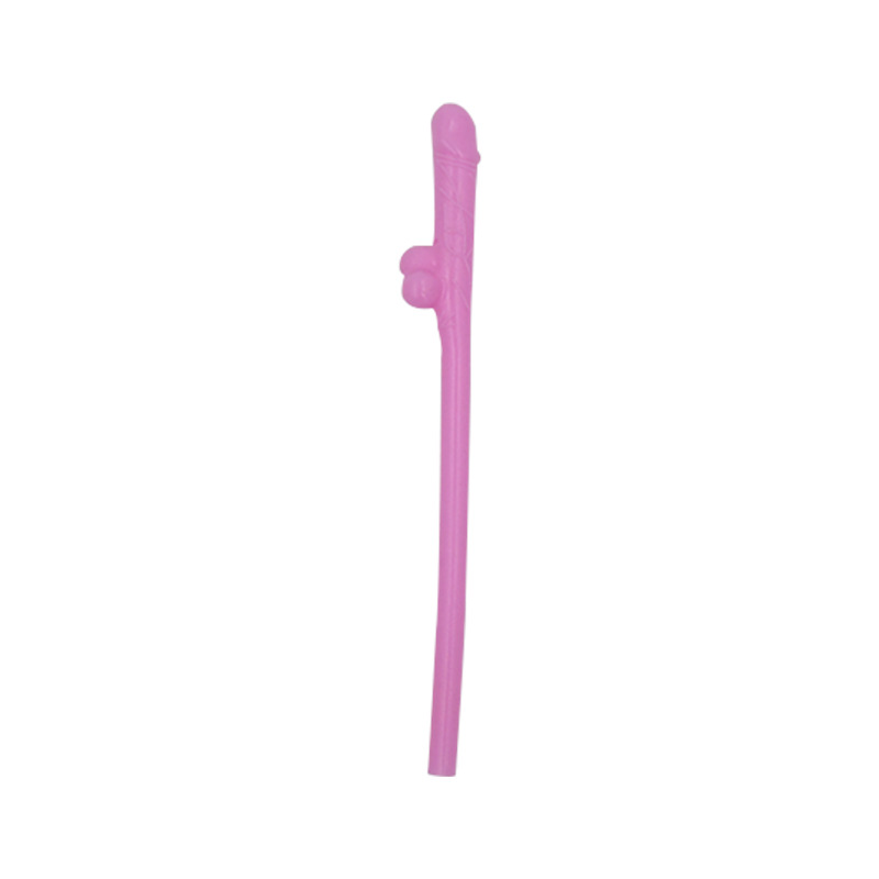 10 Clear Pink Drinking Pecker Penis Straws Cocktail Straw