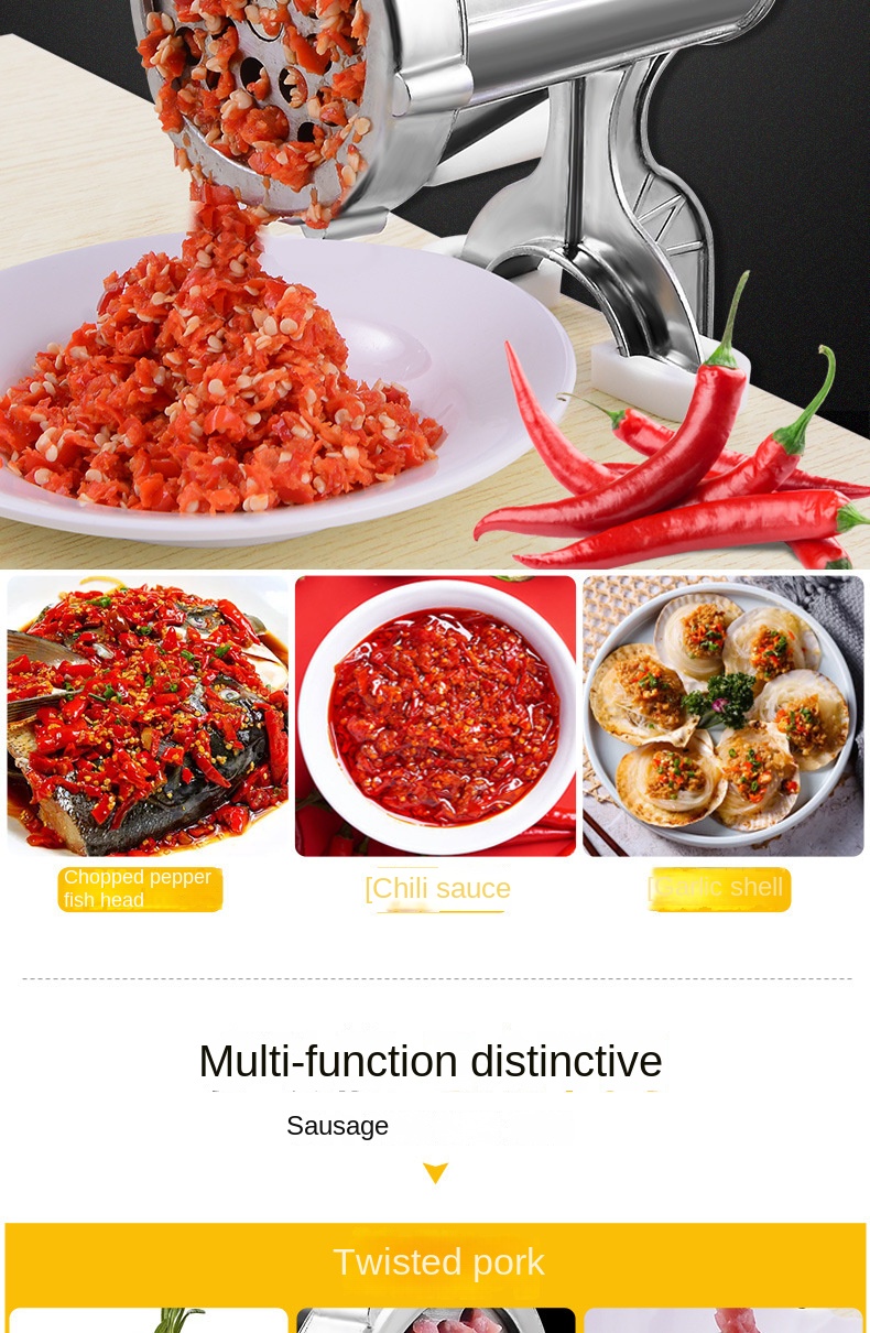 Manual Meat Grinder 5 Segment Spiral Extruder Household Food - Temu