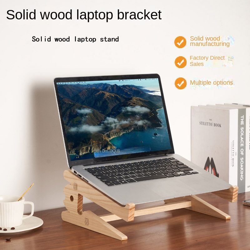 Support en bois pour ordinateur portable