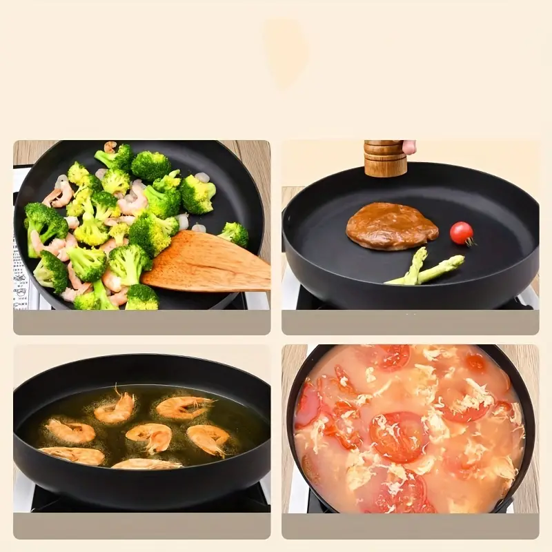 Frying Pan, Fry Pan, Nonstick Frying Pan, Kitchen Frying Pot, Omelette  Pancake Pot, Non-stick Wok With Long Handle, Kitchen Accessaries, Tools On  Sale And Clearance - Temu