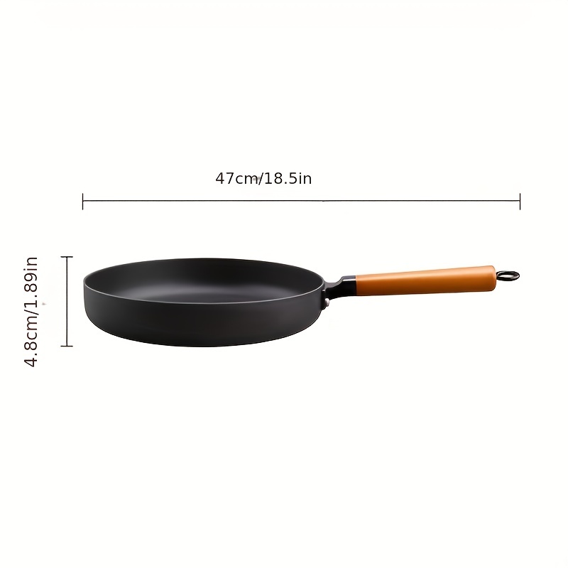 Flat Bottom Wok Iron Pot Non stick Pan Rice Stone Wok Non - Temu