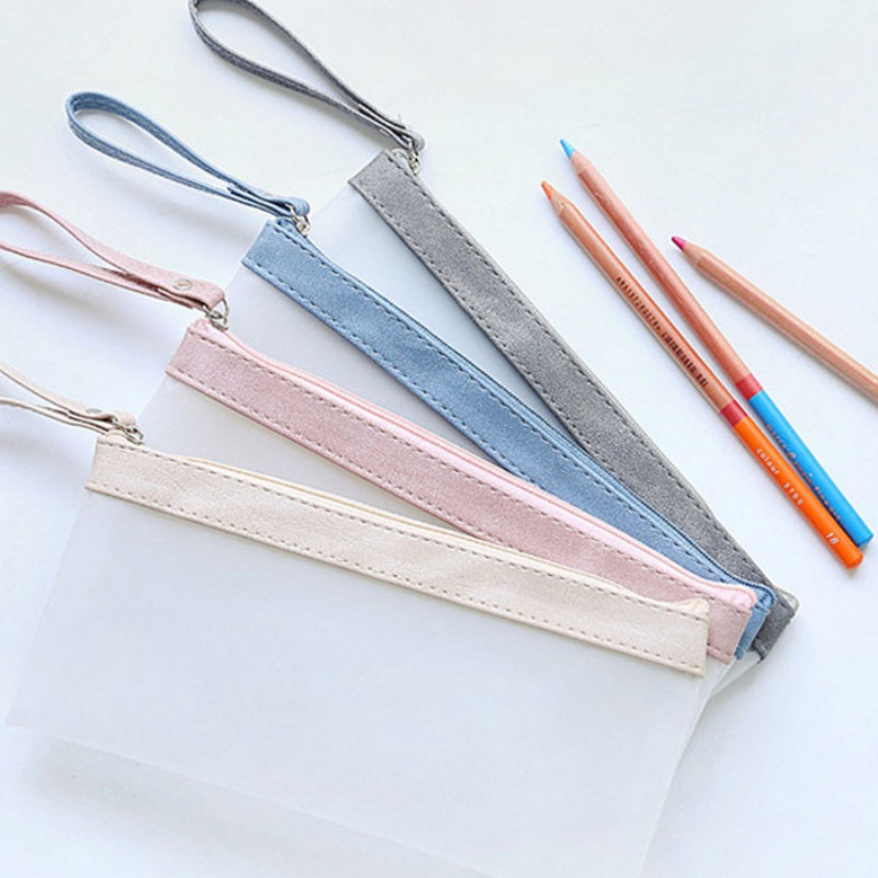Clear Pencil Bag Clear Pencil Case Waterproof Stationery Pouch Pvc