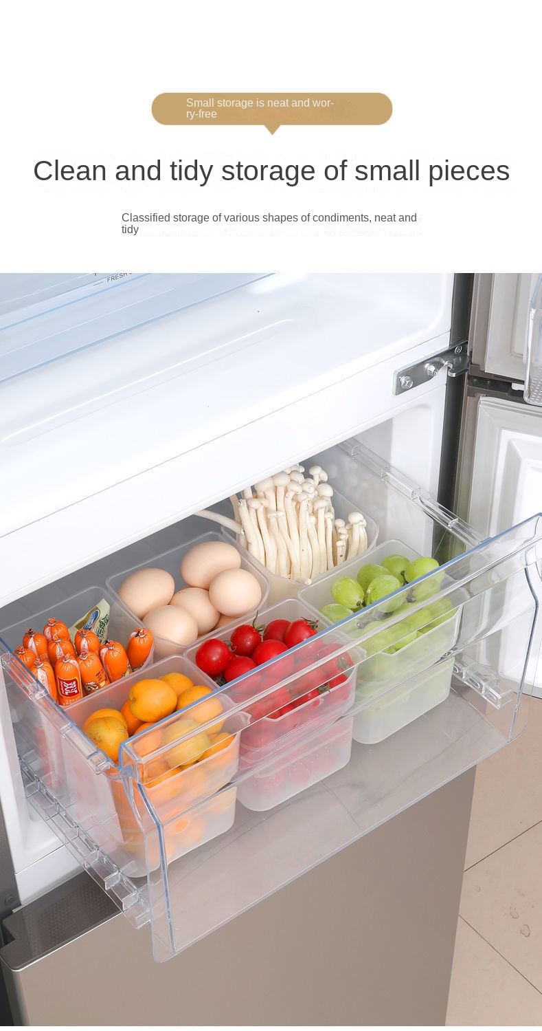 Caja De Almacenamiento De Puerta Lateral Para Refrigerador, Contenedor De  Condimentos, Caja De Conservación De Productos Frescos, Almacenamiento De  Clasificació… en 2023