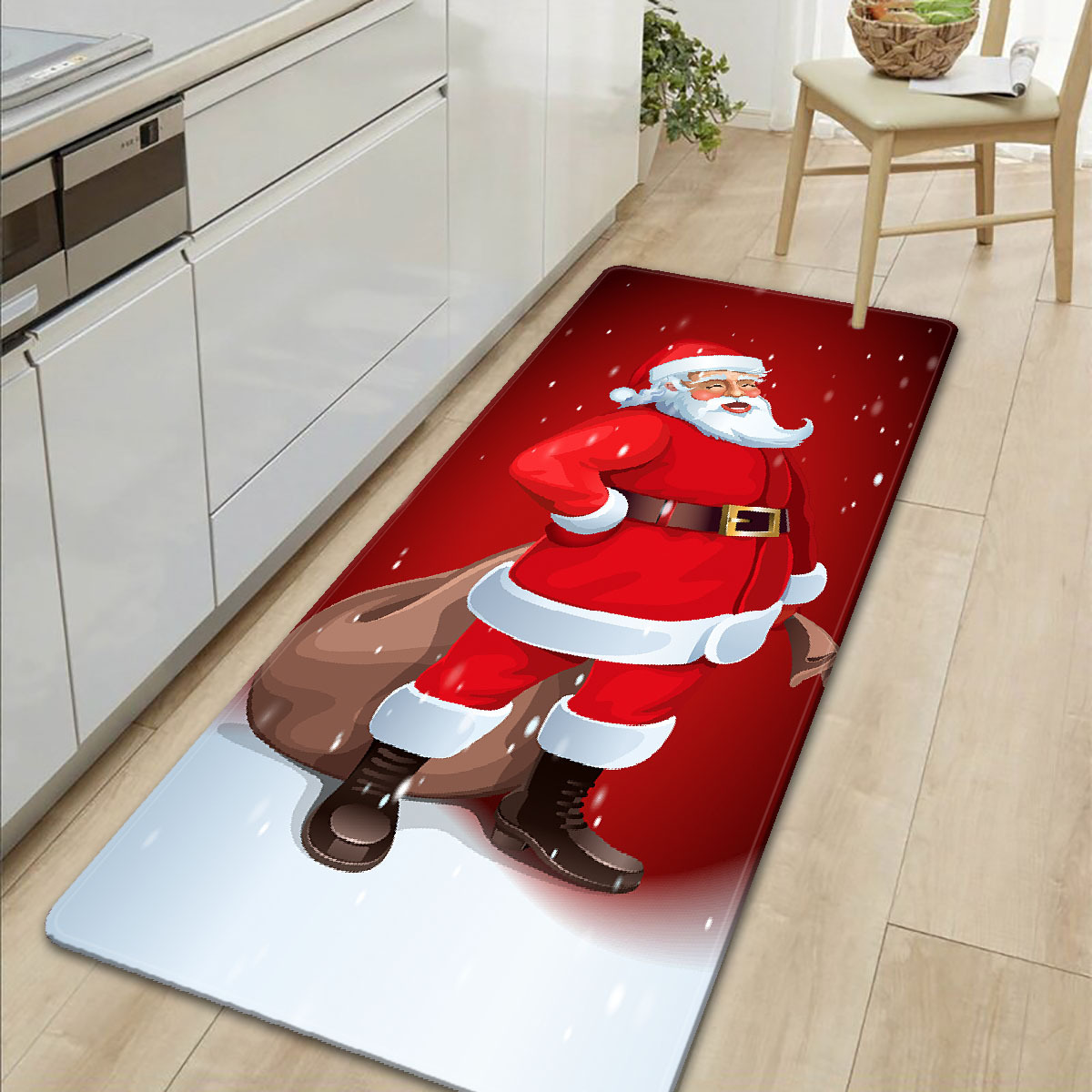  Alfombras de pasillo largas para pasillo, alfombras de cocina,  pasillo, alfombra de pasillo, alfombra de pasillo, alfombra de pasillo,  alfombras de pasillo con parte trasera antideslizante, regalo de  celebración de Navidad (