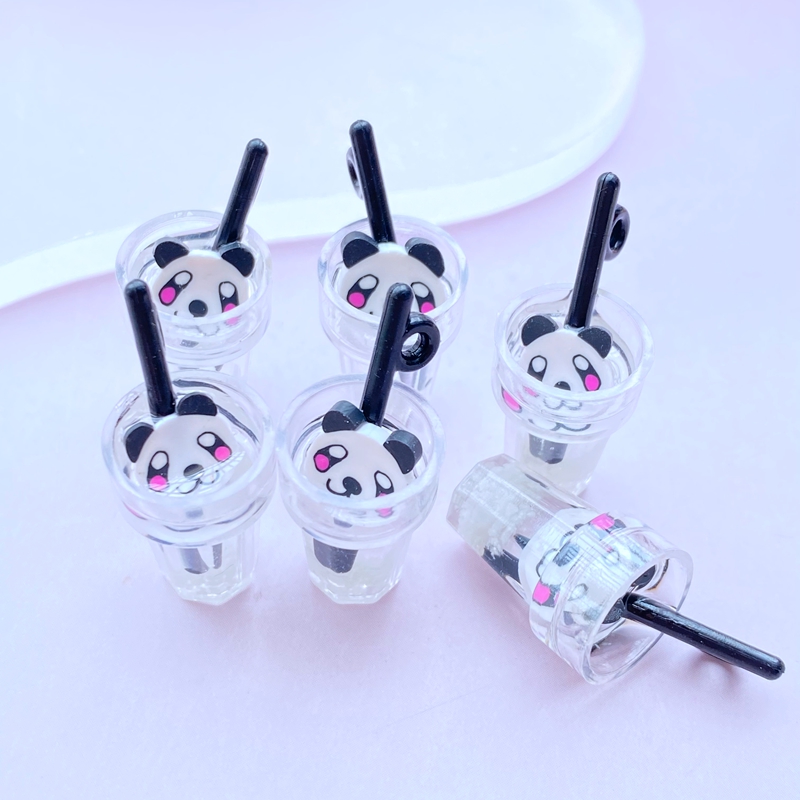 5pcs Resin Luminous Beverage Cup Flat Back Cabochons DIY Craft Decoration