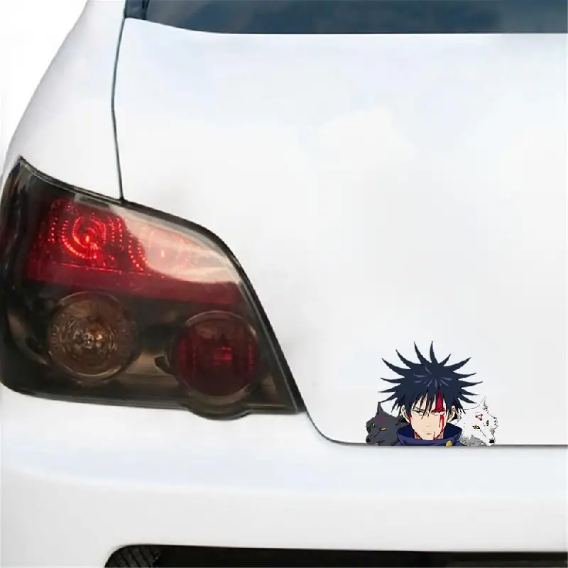1pc Cool Anime Design Car Sticker, Vinyl Car Bumper, Trunk Decal