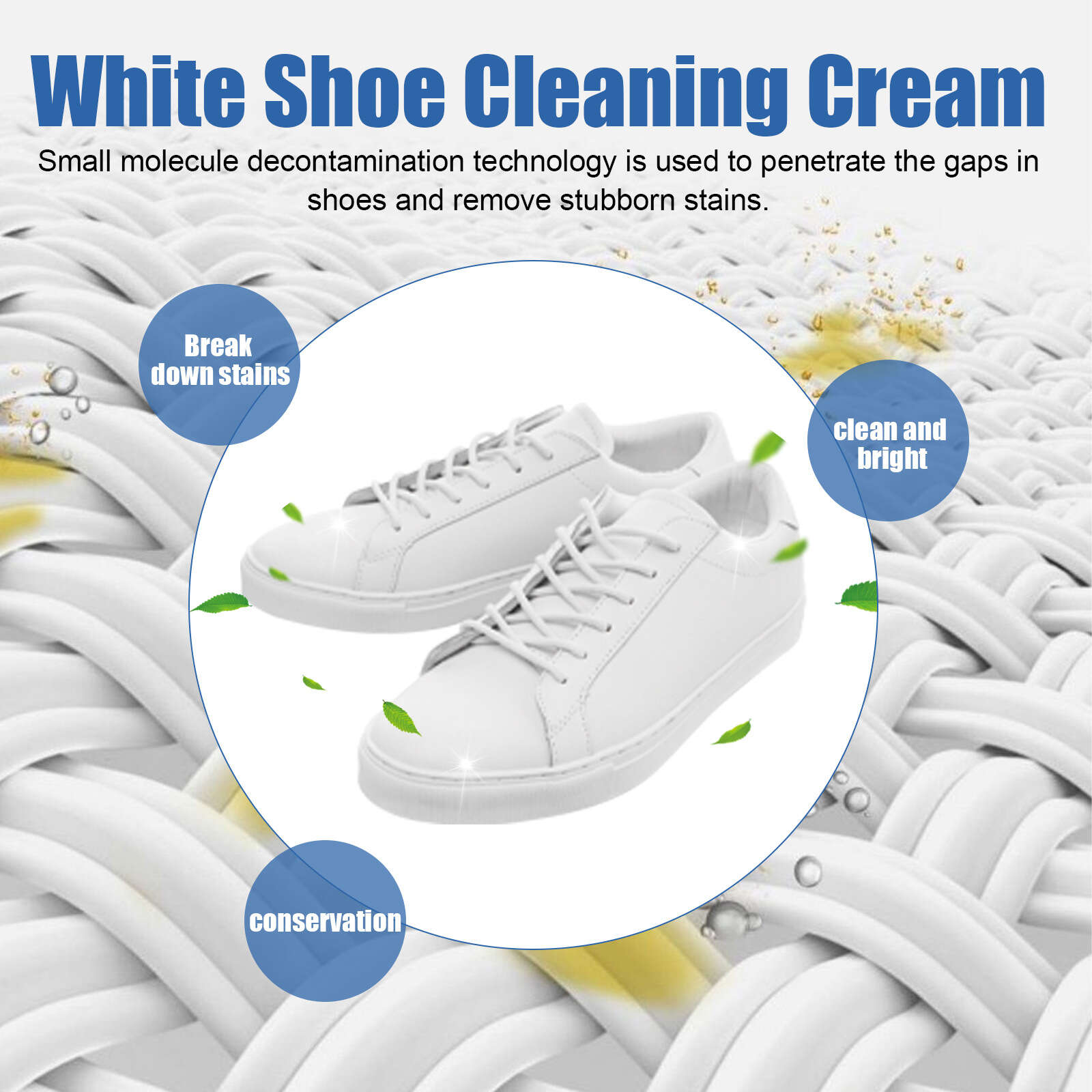 White Shoe Cleaning Cream Removes Stains Restores Yellowed - Temu