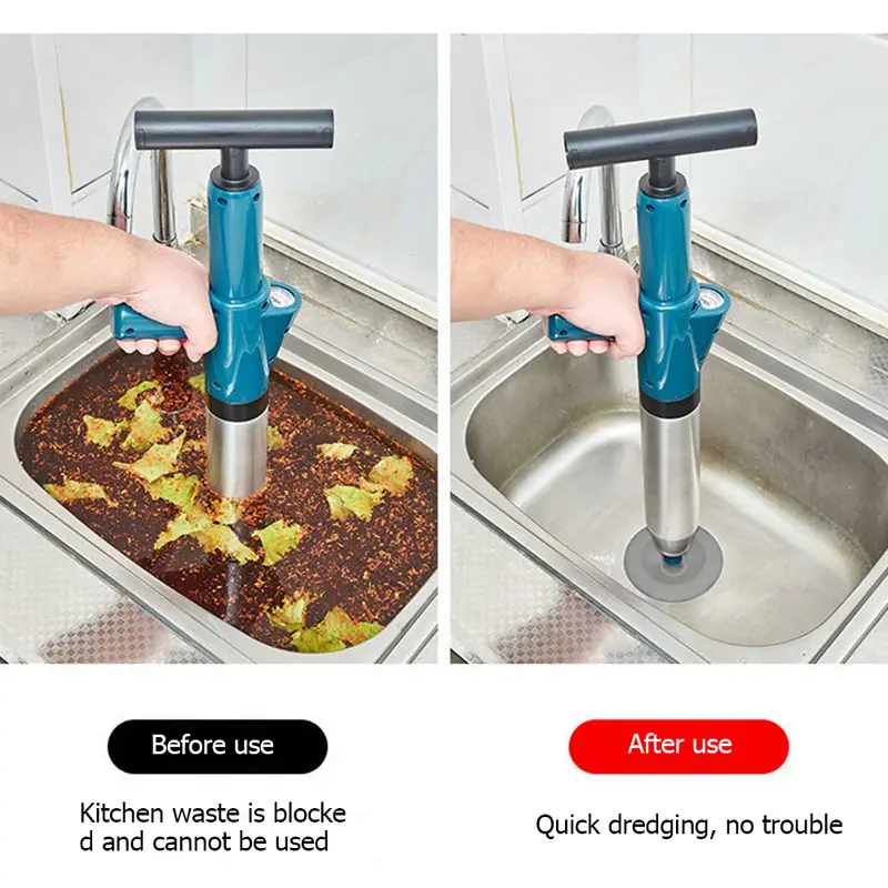 Manual Sink Plunger Universal Clog Remover For Home Kitchen - Temu