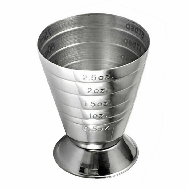 75ml 5tbsp 2.5oz Measuring Shot Cup Ounce Jigger Bar Cocktail Drink Mixer  Liquor