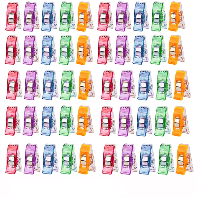GIXUSIL 40 Pack-1.26inch Plastic Sewing Clips Multi-Color for Sewing Craft  Clamps,Crafting,Crochet and Knitting,All Purpose Clips for Quilting Binding  Clips,Fabric Clips,Paper Clips,Blinder Clips 